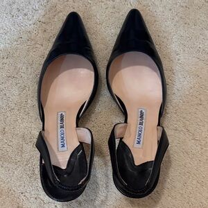 Manolo Blahnik Black Pointed Heels